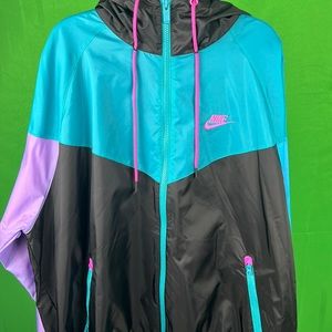 Nike Windrunner Jacket Black, Teal & Purple